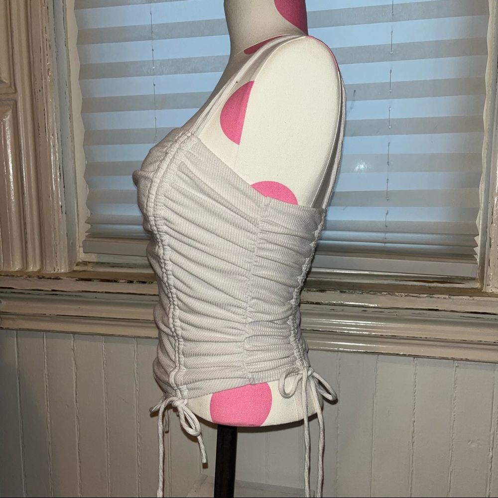 Princess Polly Ruched White Tank - Picture 2 of 4